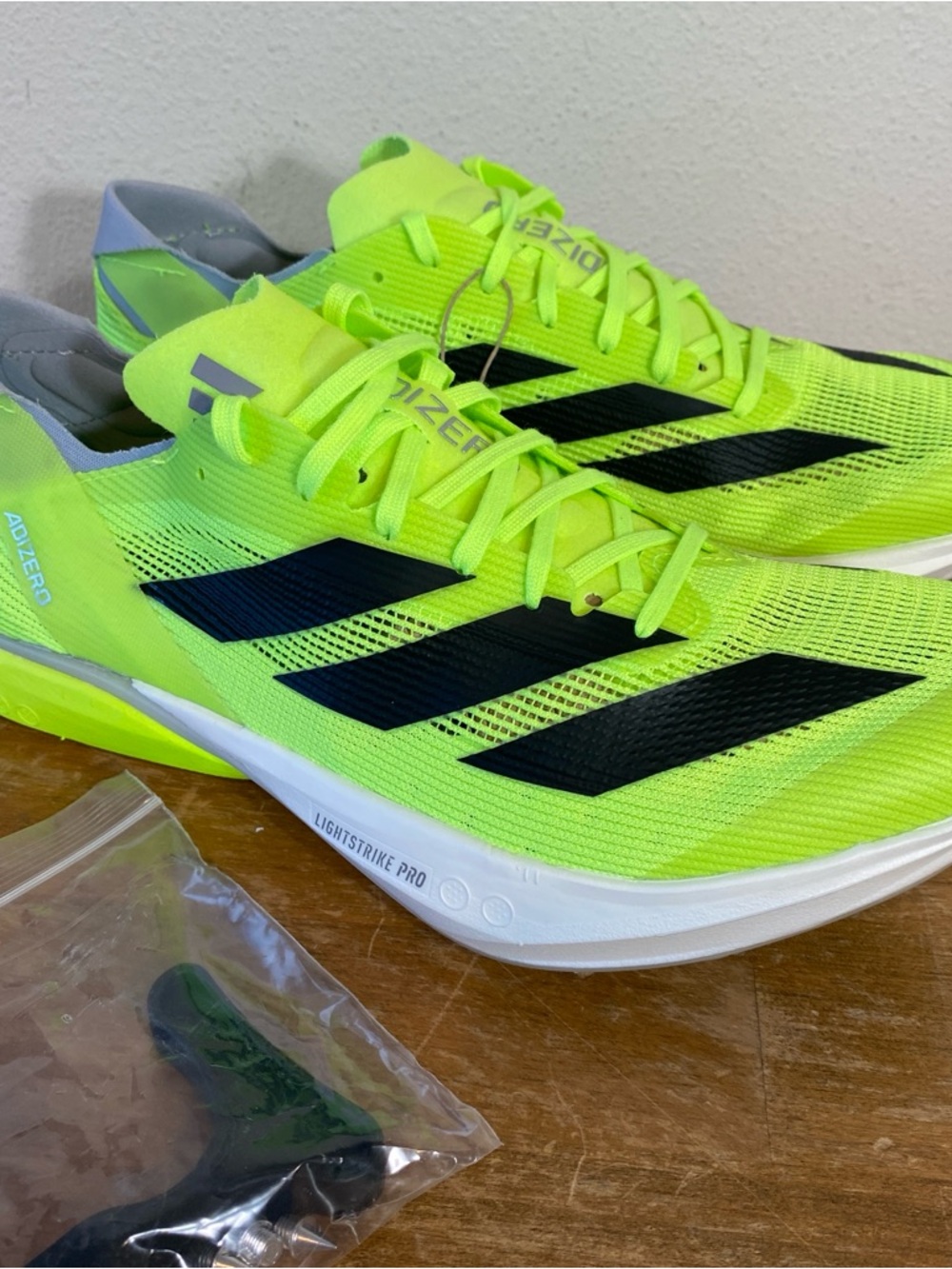 Adidas Adizero Avanti Track & Field Shoes Lucid Lemon Black IG1989 - Size 9.5